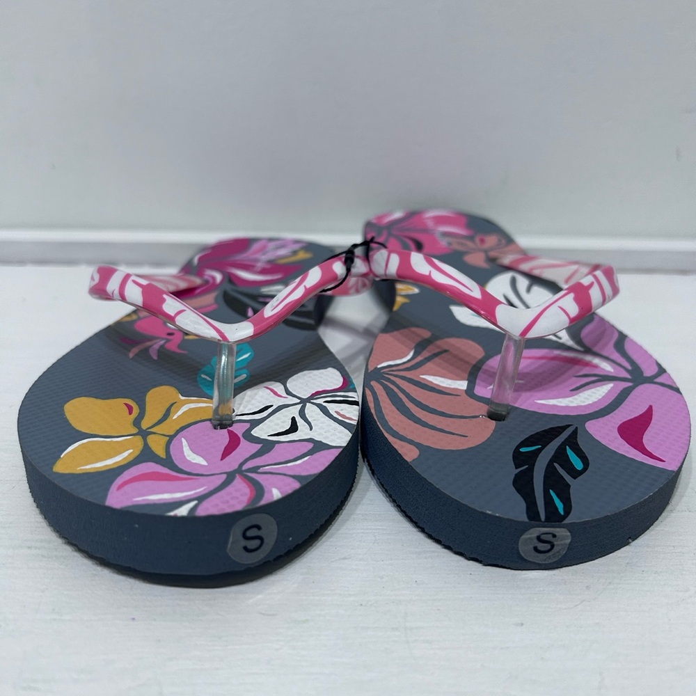 Vera Bradley NWOT Flip Flops Slip On Coastal‎ Paradise Small Size 5-6 - Picture 5 of 9